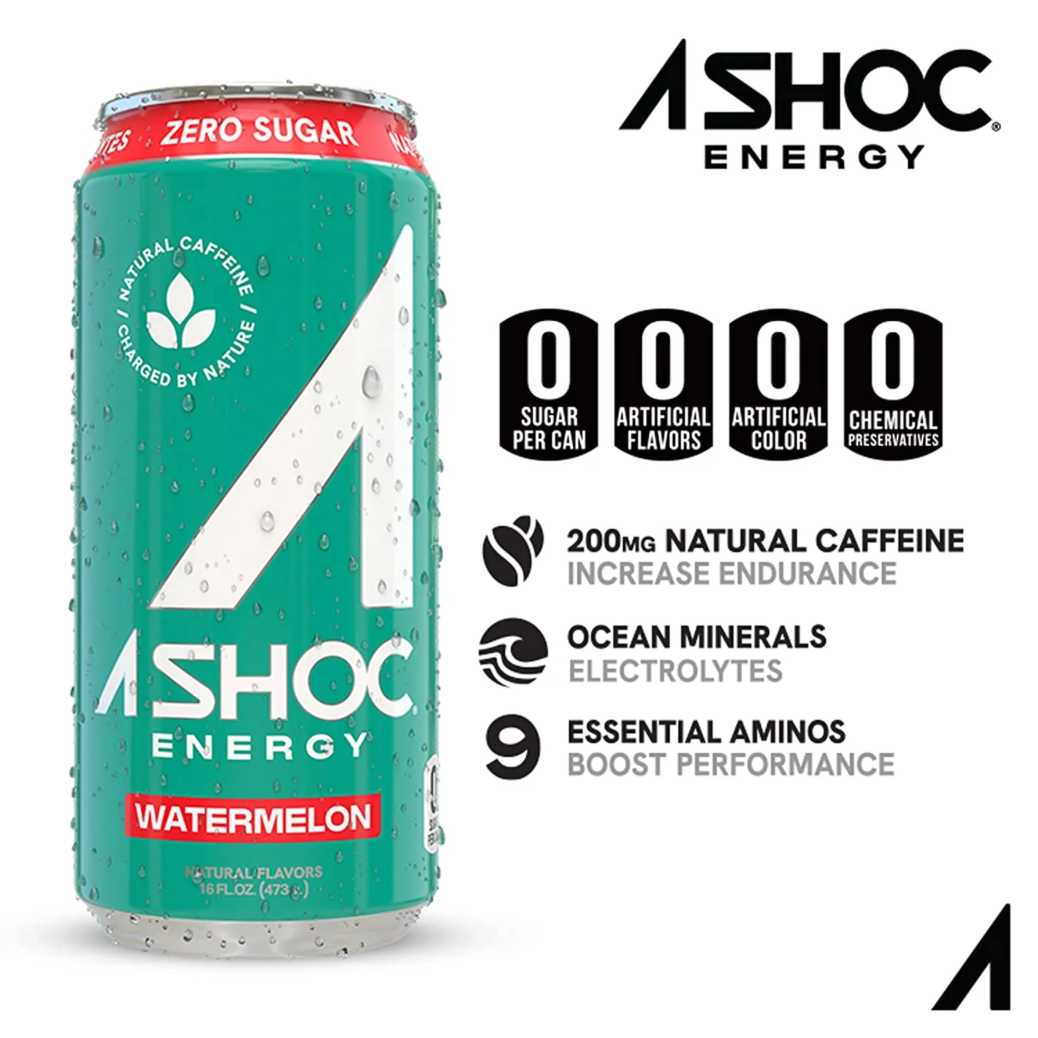 A SHOC Energy Drink, Watermelon, 16oz (Pack of 12) - Image 3
