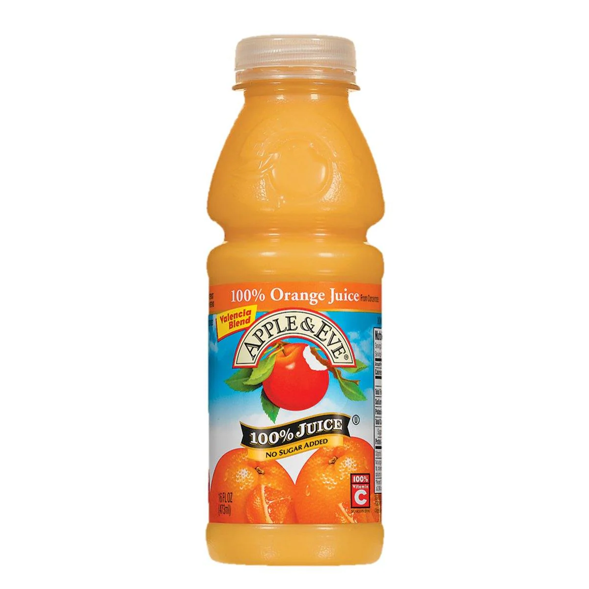 Apple & Eve 100% Orange Juice 16 oz Plastic Bottles (12 Pack)