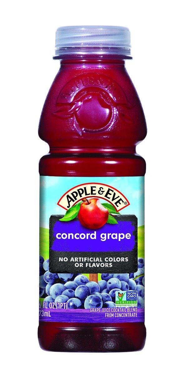 Apple & Eve On The Go 100% Juice - Concord Grape - 16 oz - 12 Count