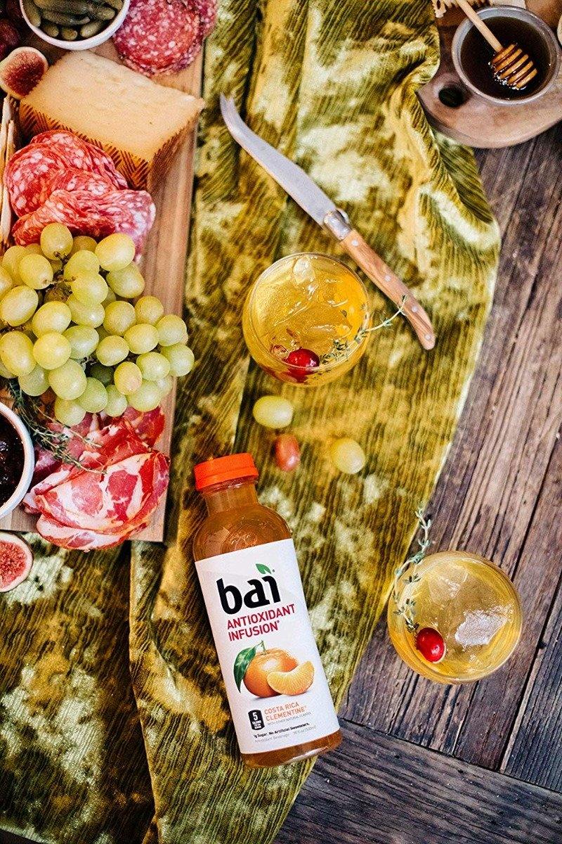 Bai Flavored Water, Costa Rica Clementine, Antioxidant Infused Drinks, 18 fl oz (Pack of 12) - Image 3