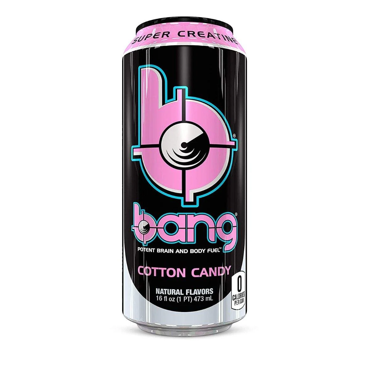 BANG Energy Drink, Cotton Candy, 16oz Cans (Pack of 12)