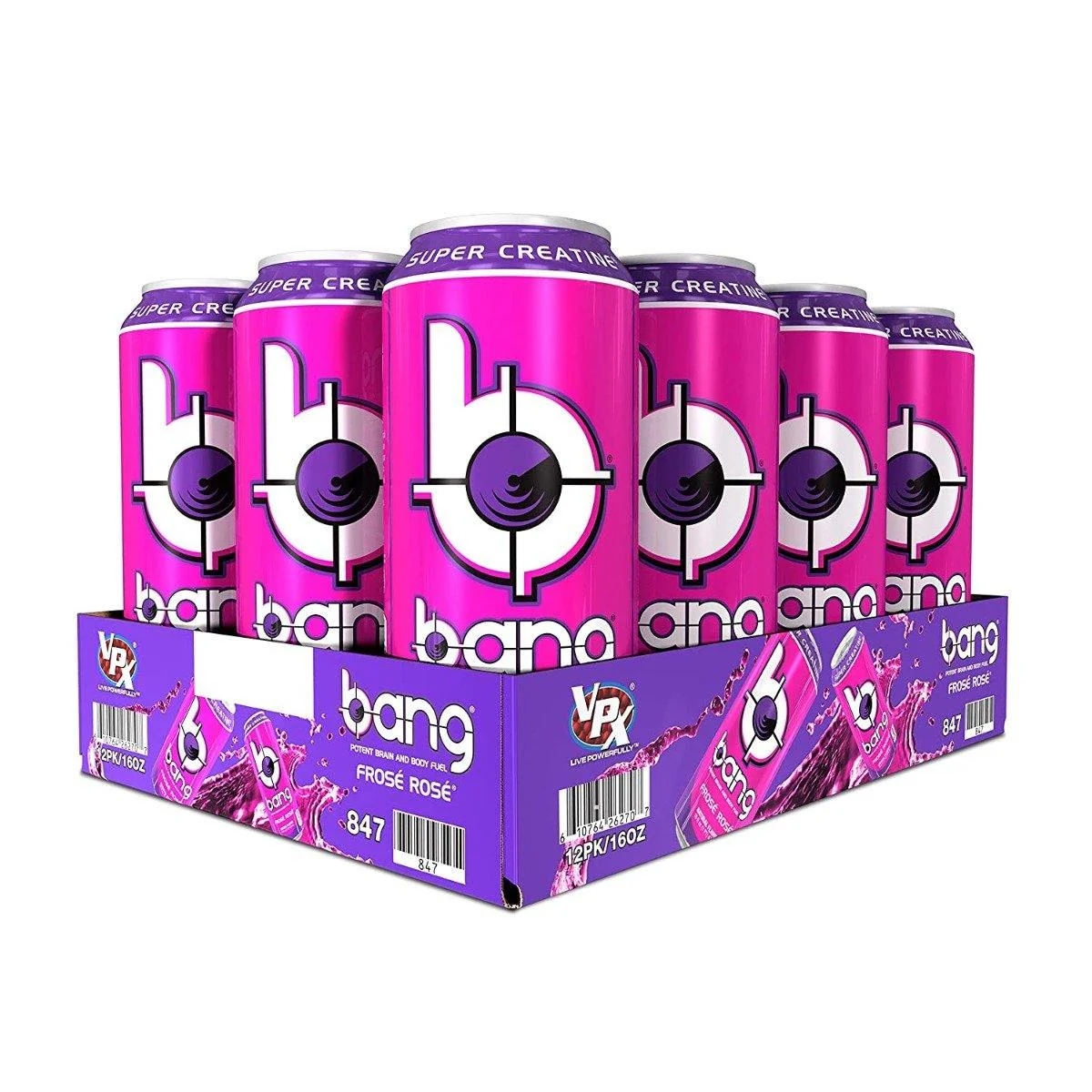 BANG Energy Drink, Frose Rose, 16oz Cans (Pack of 12) - Image 2