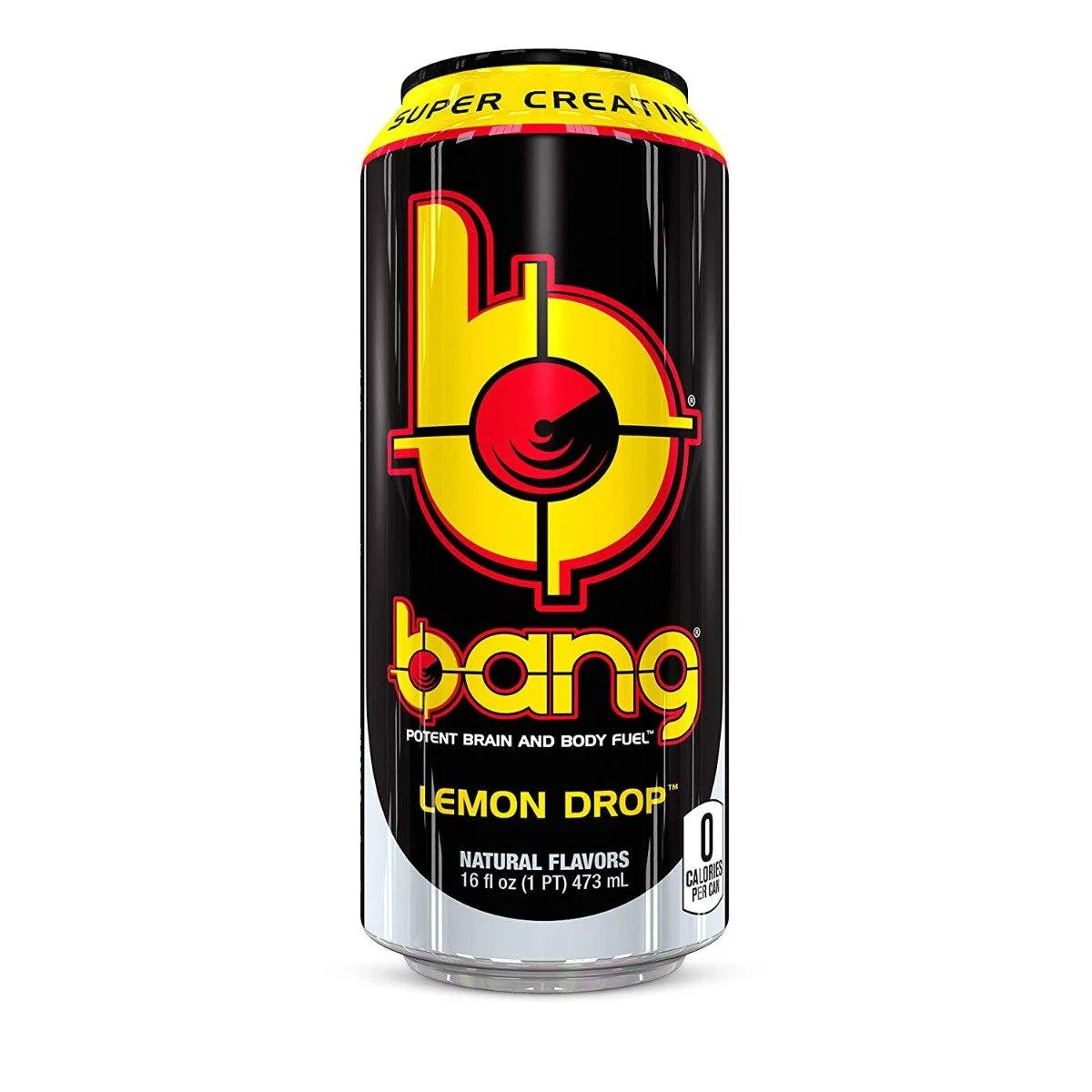 BANG Energy Drink, Lemon Drop, 16oz Cans (Pack of 12)