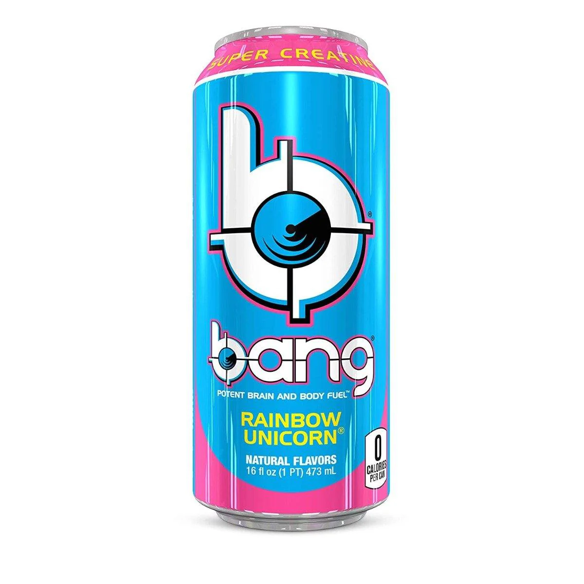 BANG Energy Drink, Rainbow Unicorn, 16oz Cans (Pack of 12)