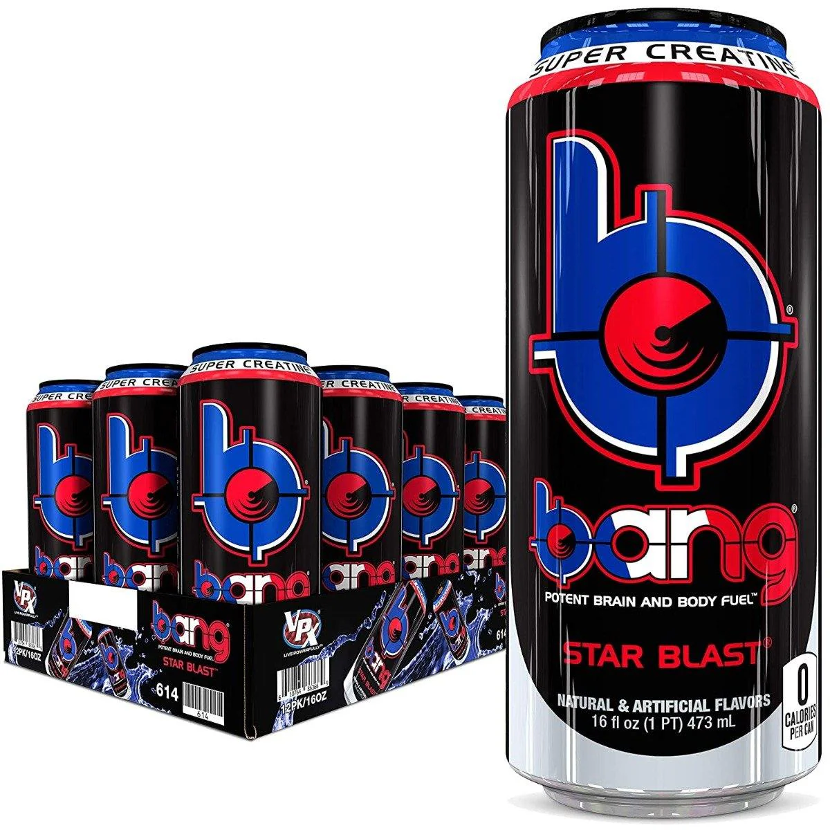 BANG Energy Drink, Star Blast, 16oz Cans (Pack of 12) - Image 3