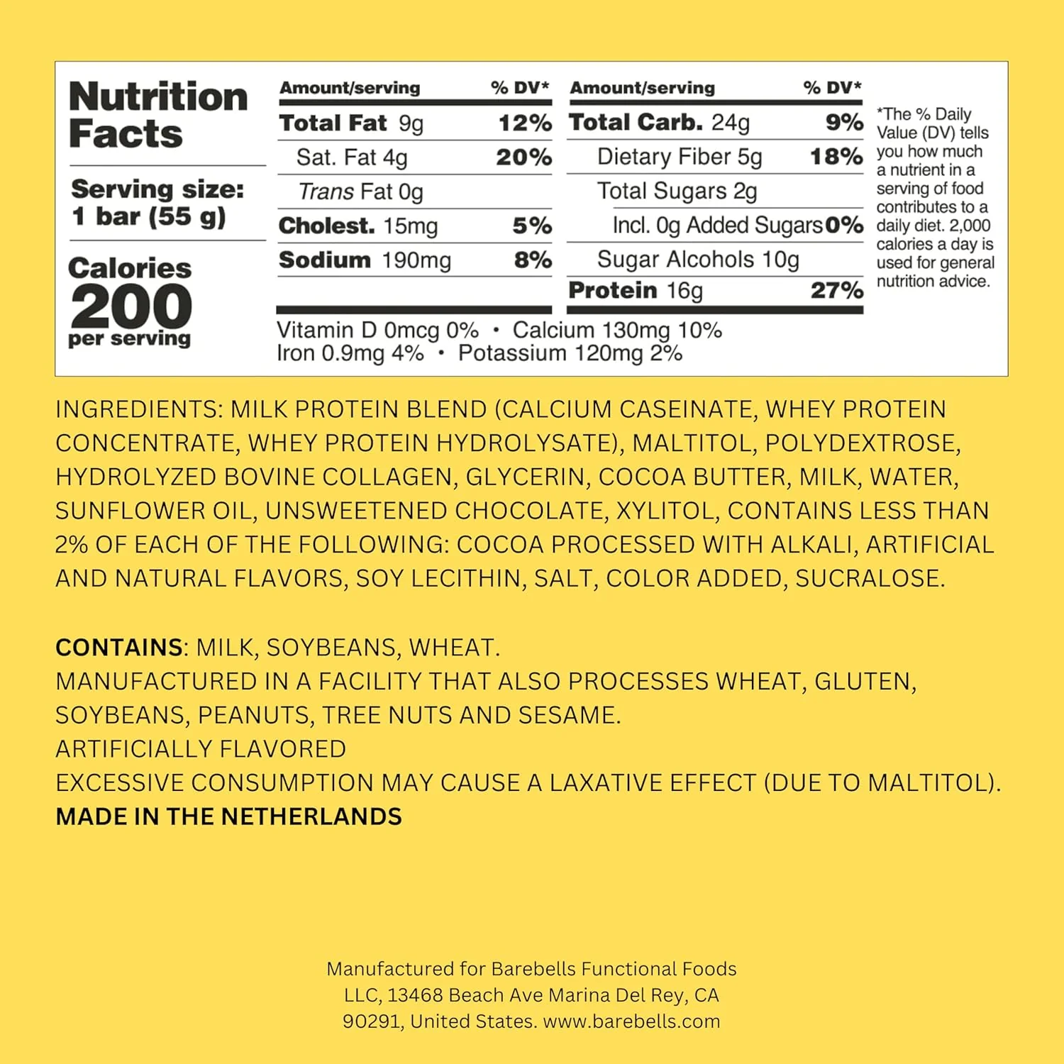 Barebells 16g Soft Protein Bars, Caramel Choco, 1.94oz (Pack of 12) - Image 2