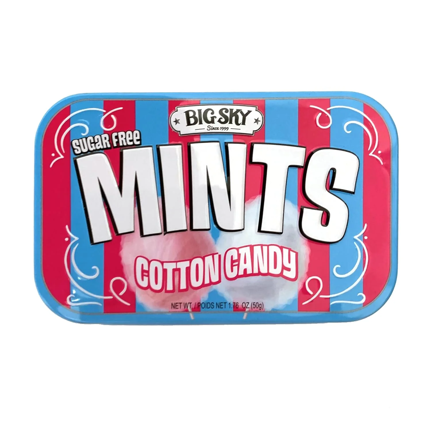 Big Sky Sugar Free Mints, Cotton Candy, 1.76oz (Pack of 6) - Image 2