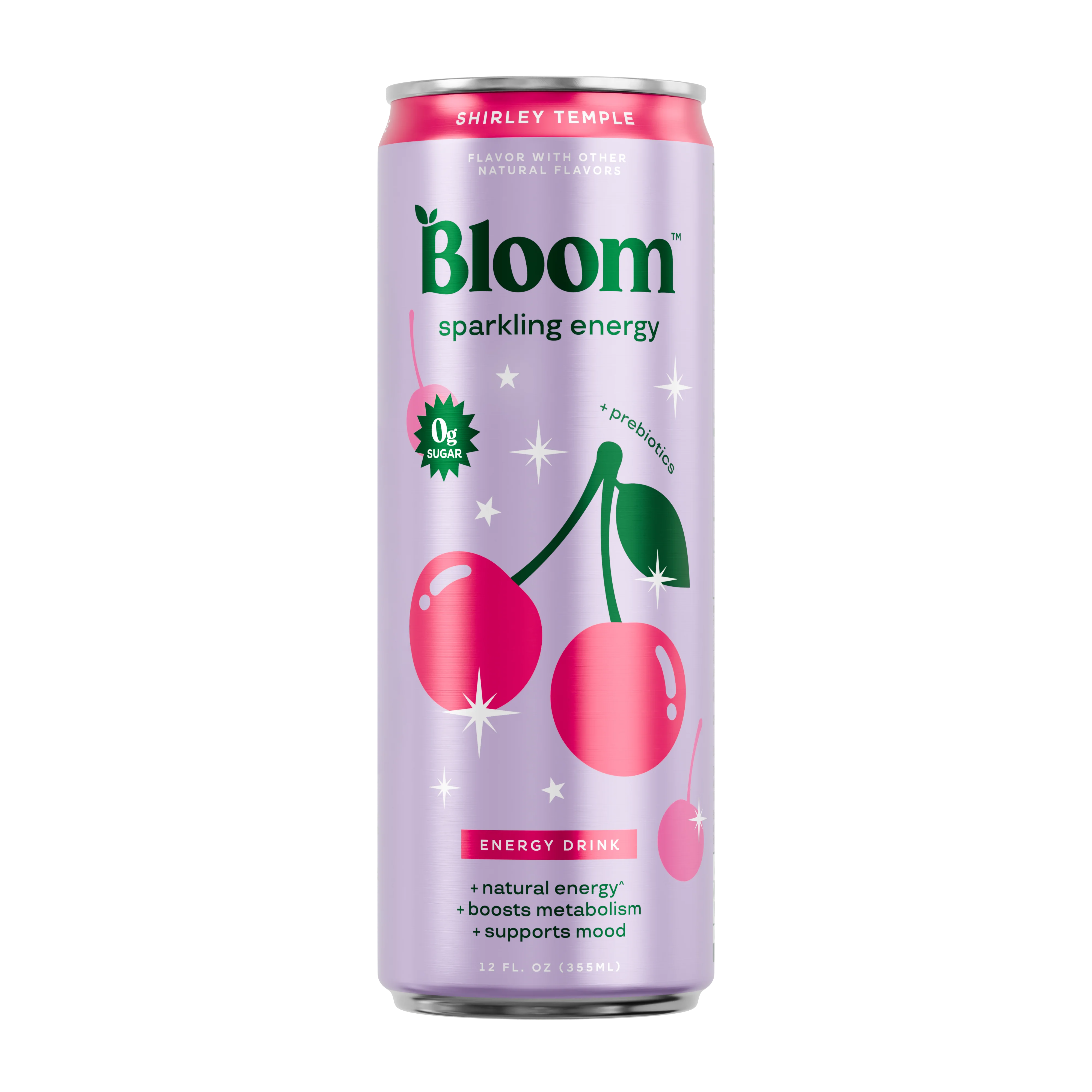 Bloom Sparkling Energy Drink, Shirley Temple, 12oz (Pack of 12) - Image 2