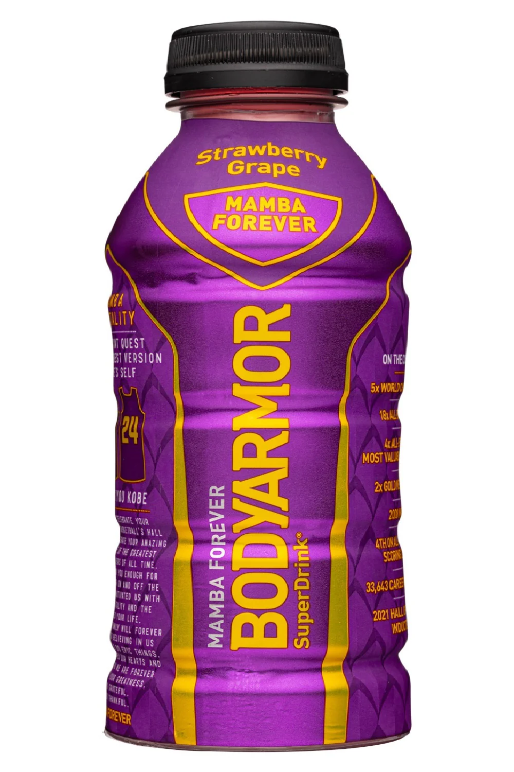 Bodyarmor Electrolyte Sports Superdrink, Strawberry Grape Mamba Forever, 28 Ounce Bottles (Pack of 12)