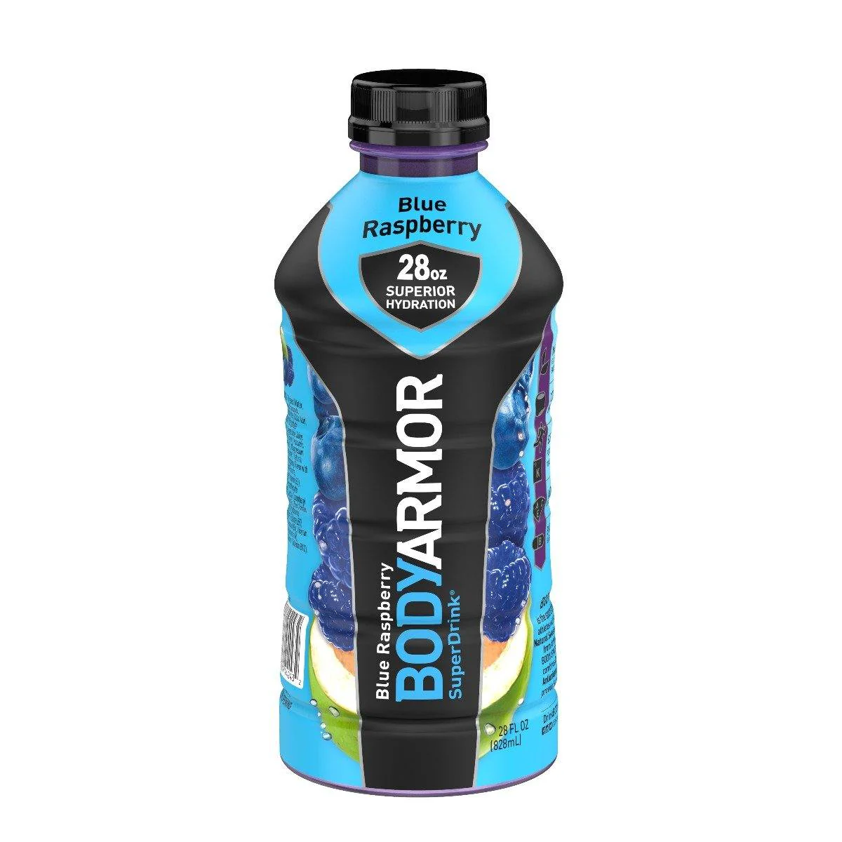 BodyArmor Electrolyte SuperDrink, Blue Raspberry, 28 Oz (Pack of 12)