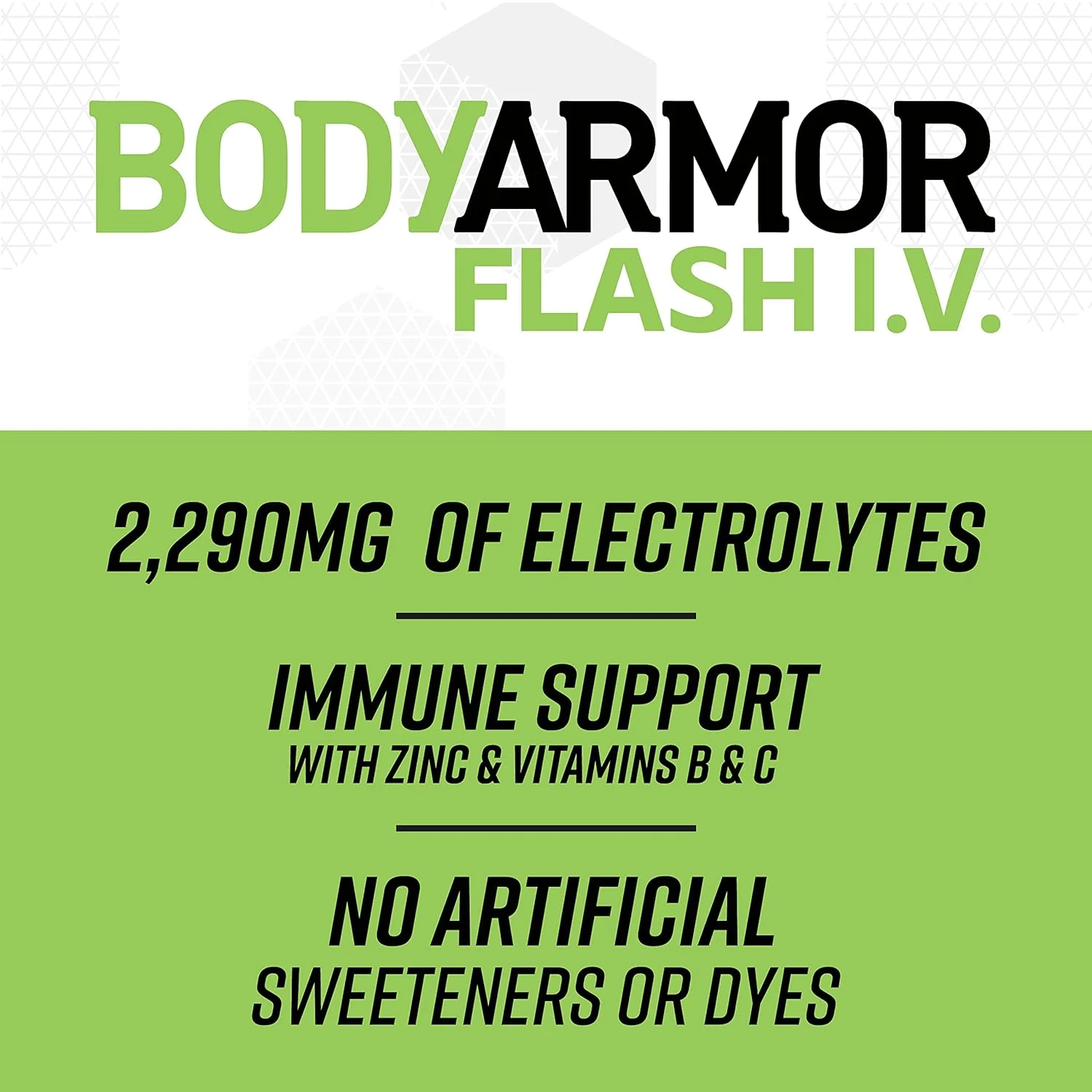 BodyArmor Flash I.V. Rapid Rehydration Electrolyte Beverage, Orange, 20oz (Pack of 12) - Image 3