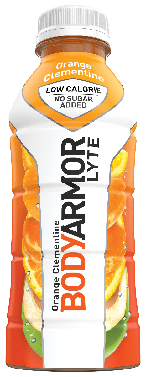 BodyArmor Lyte Electrolyte SuperDrink, Orange Clementine, 16 Oz (Pack of 12)