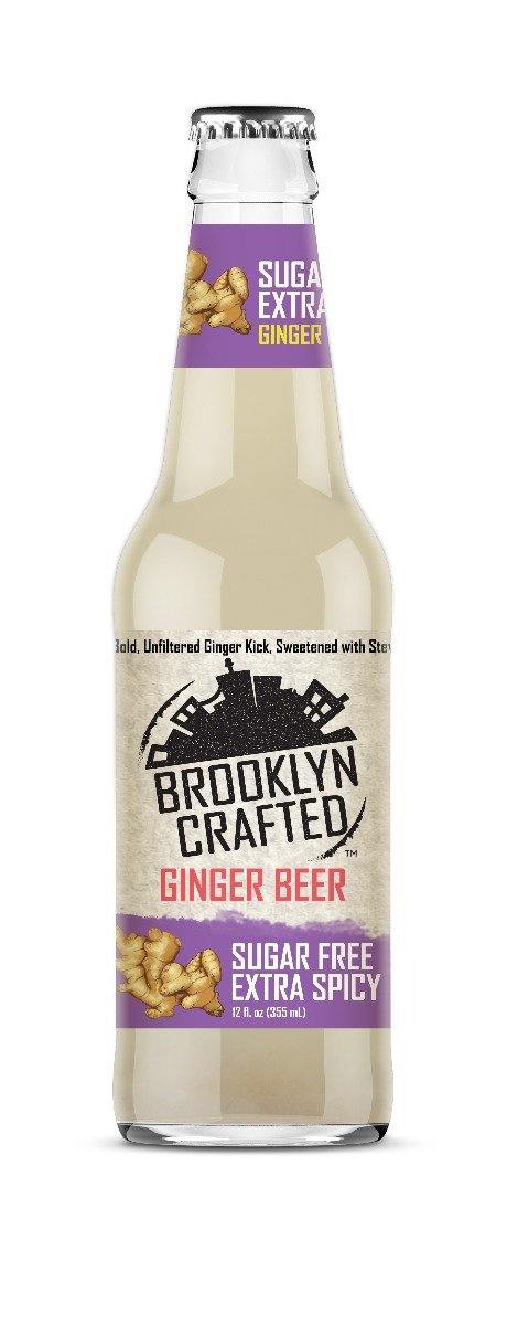 Brooklyn Crafted Sugar Free Extra Spicy Ginger Beer 12 oz (Pack of 12)