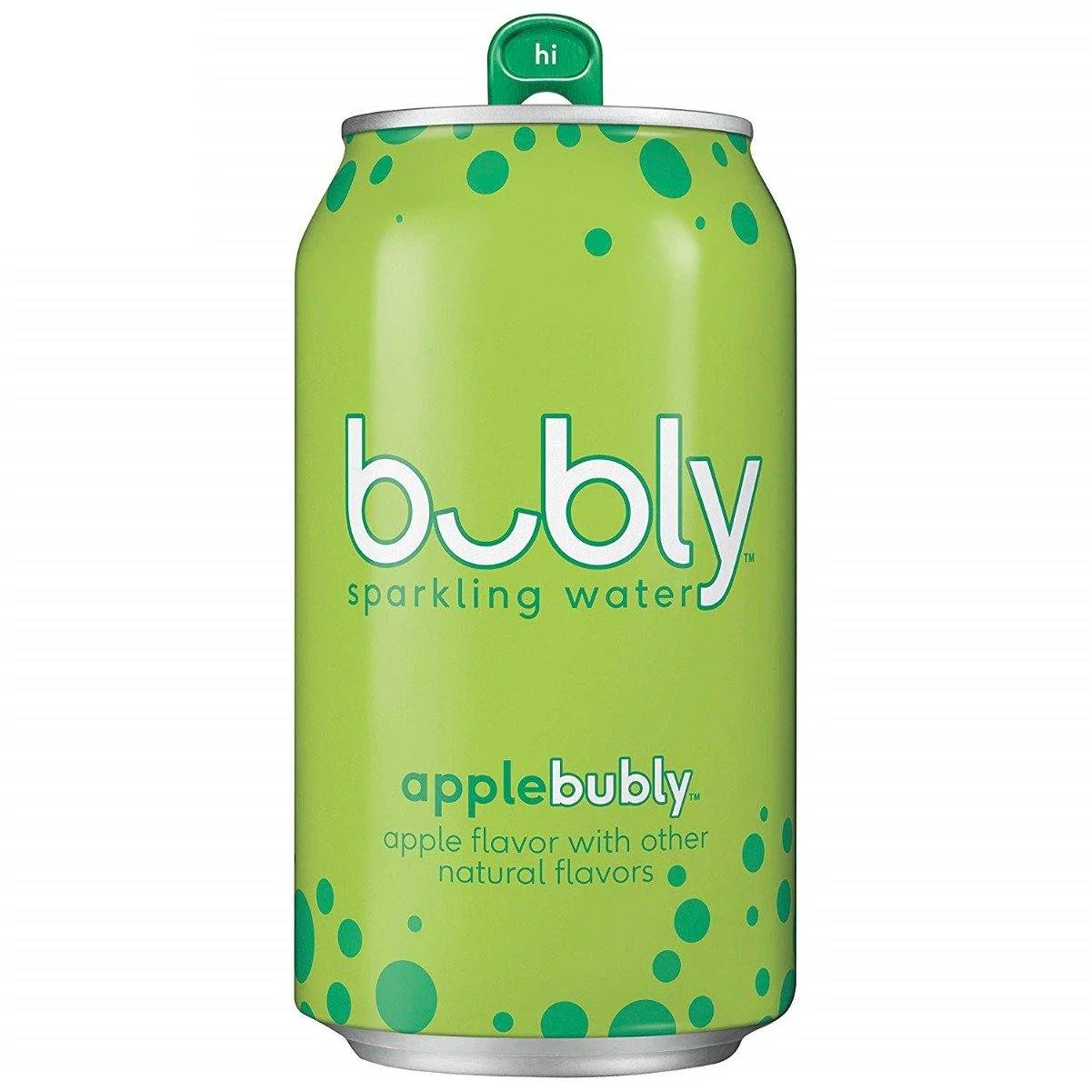 Bubly Flavored Sparkling Water, Apple, 12 oz Cans (Pack of 12)