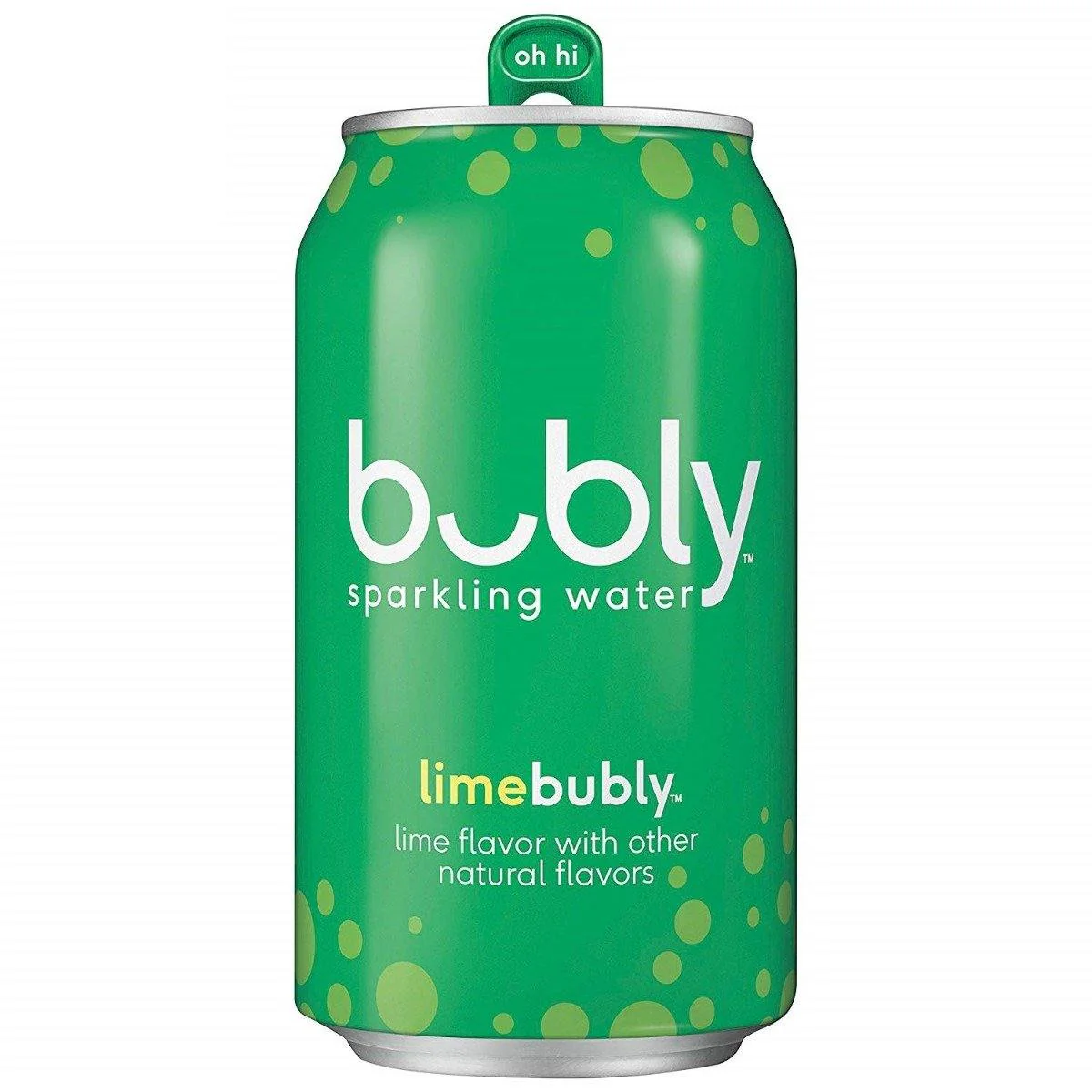 Bubly Flavored Sparkling Water, Lime, 12 oz Cans (Pack of 12)