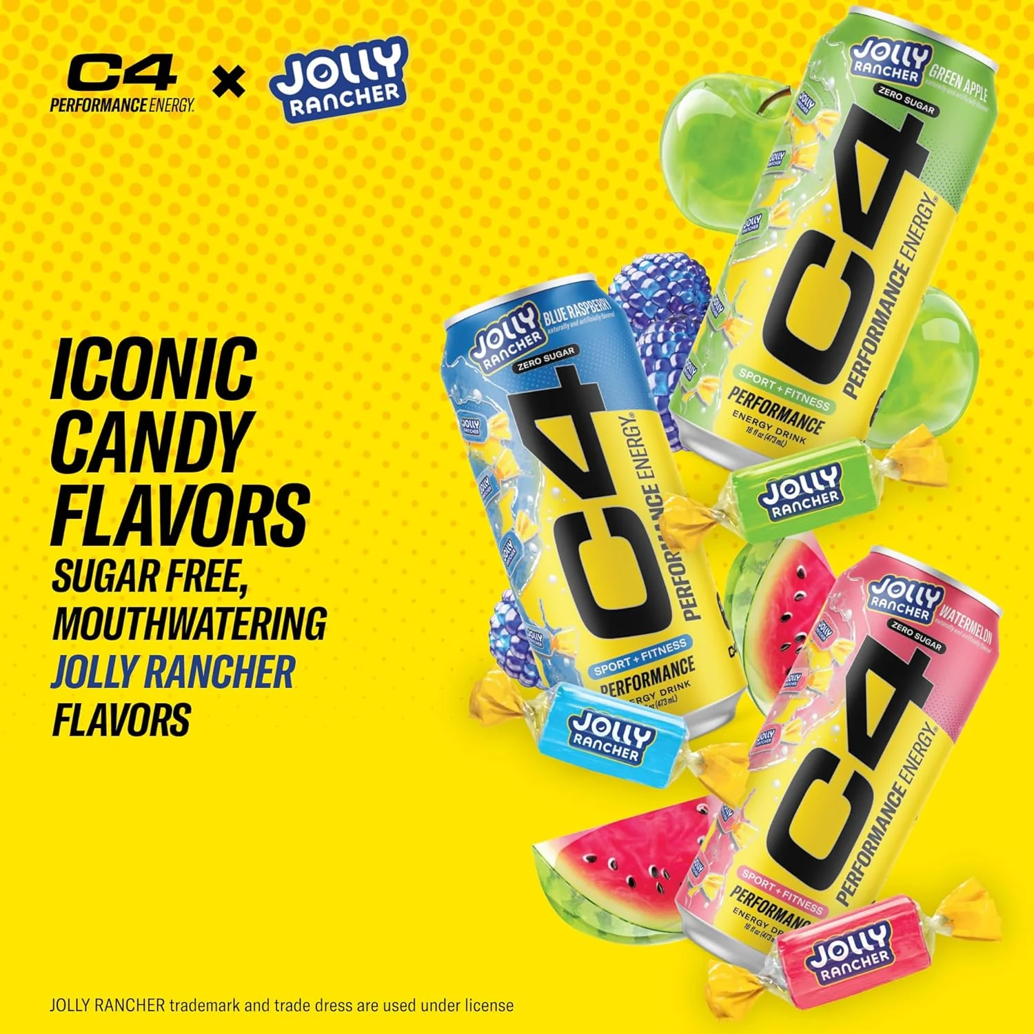 Cellucor C4 Performance Zero Sugar Energy Drink, Jolly Rancher Green Apple, 16 oz (Pack of 12) - Image 4