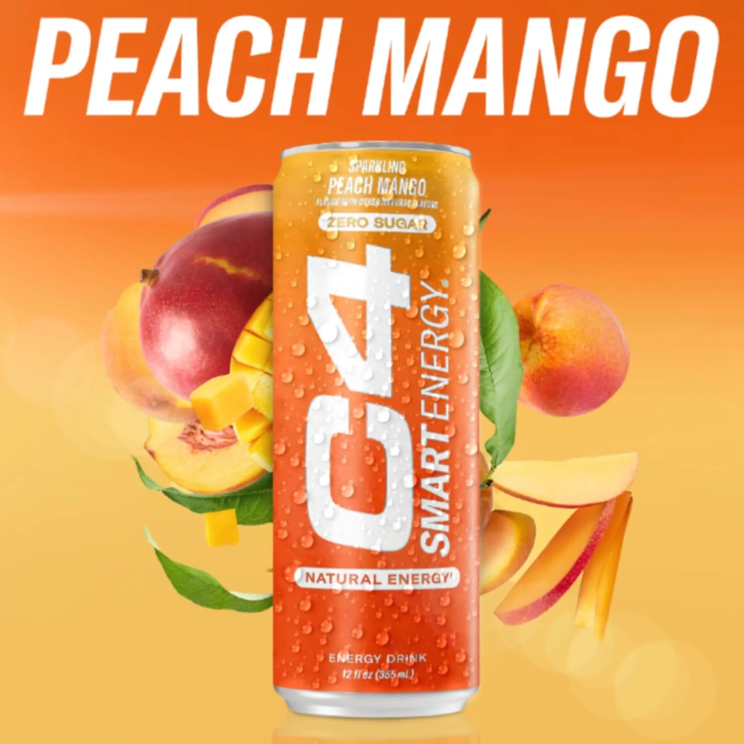 Cellucor C4 Smart Energy Drink, Peach Mango, 12oz (Pack of 12) - Image 7
