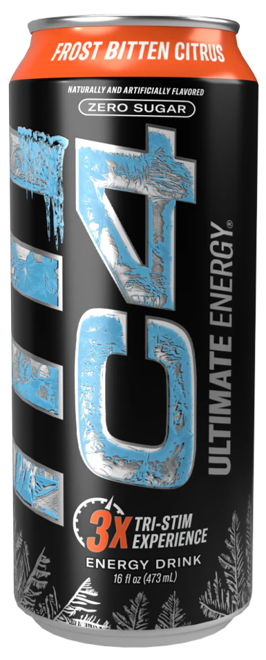 C4 Ultimate Sugar-Free Energy Drink, Frozen Bitten Citrus, 16oz (Pack of 12) - Image 5