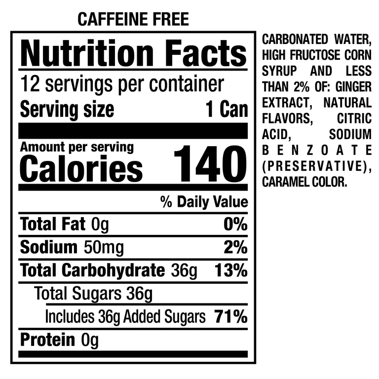 Canada Dry Ginger Ale Soda 12oz Cans (Pack of 24) - Image 2