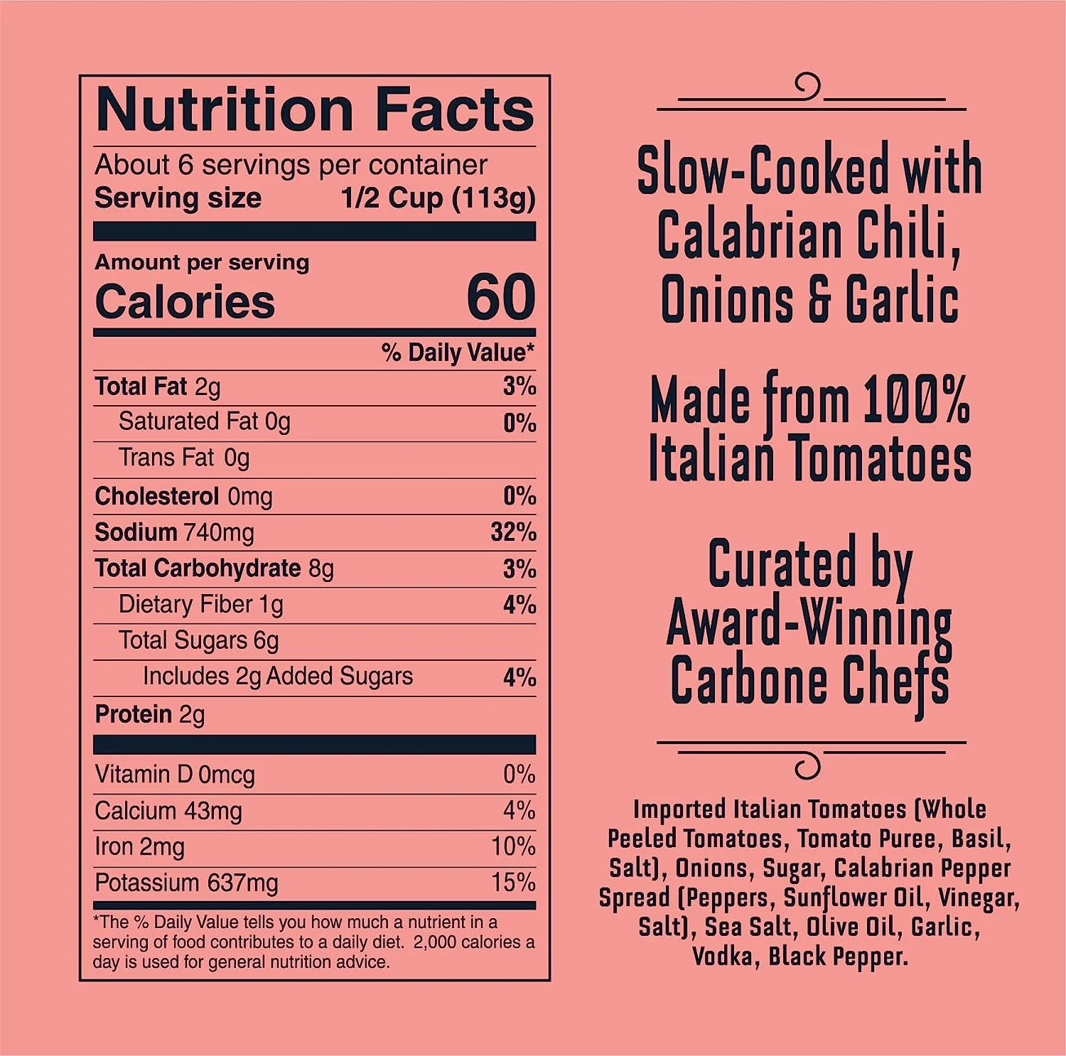 Carbone Spicy Vodka Pasta Sauce, 24oz - Multi-Pack - Image 3