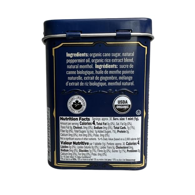 Clawhammer Organic Mints, Strong Peppermint, 1.07oz (Pack of 12) - Image 2