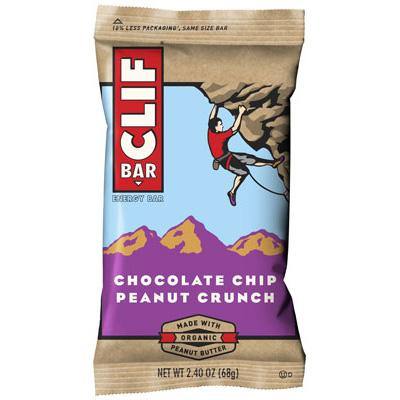 Clif Bar Energy Bar, Chocolate Chip Peanut Butter Crunch, 2.4oz (Pack of 12)