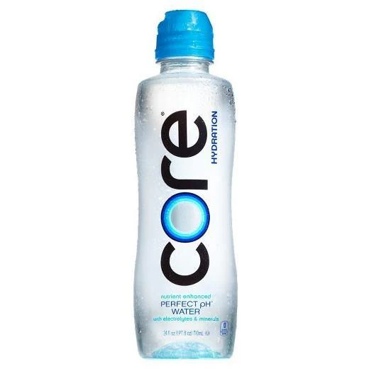 Core Hydration Natural Nutrient Enhanced Water 23.9 oz Plastic Bottles Sport Cap (12 Pack)