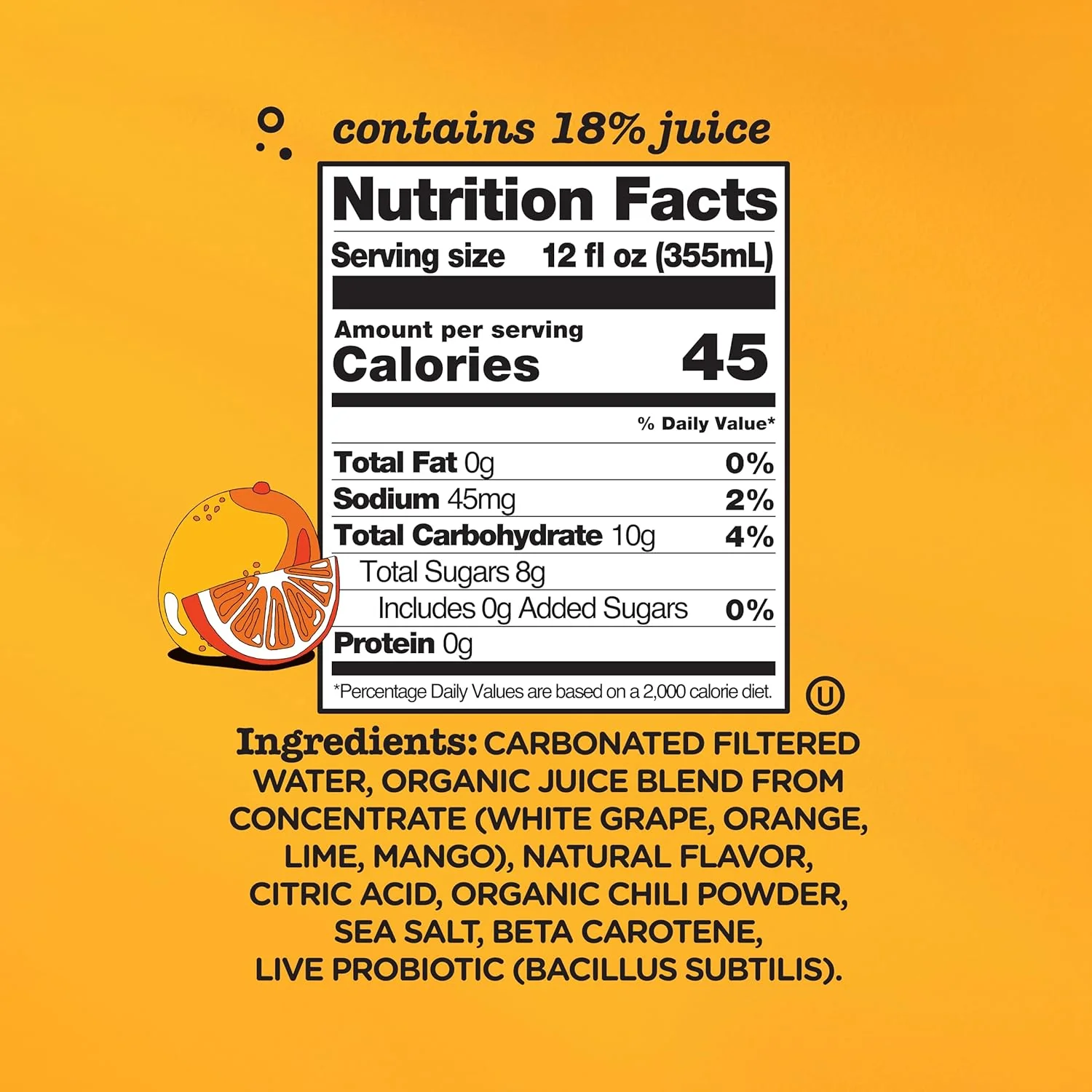 Culture Pop Sparkling Prebiotic Soda, Orange Mango, 12oz (Pack of 12) - Image 2