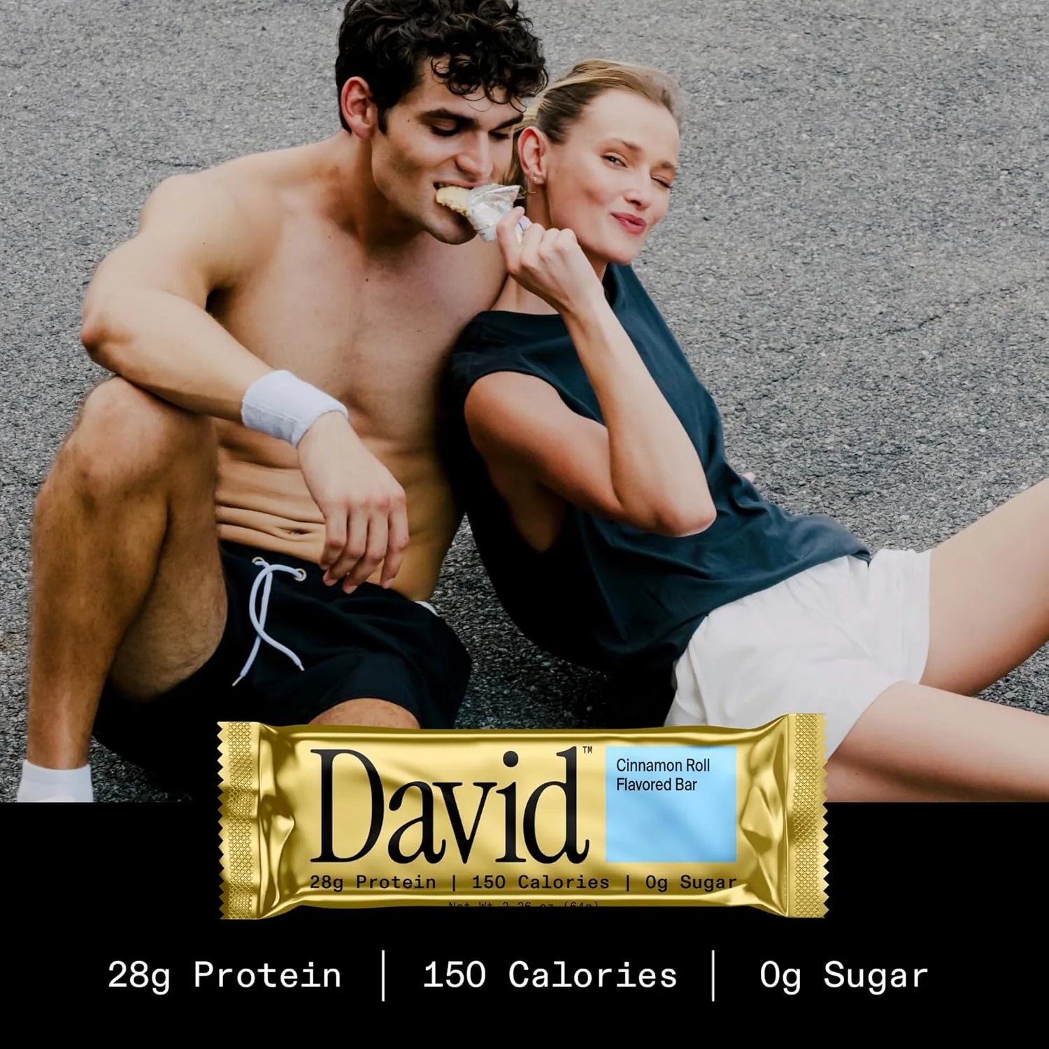 David Protein Bar, Cinnamon Roll, 2.05oz - Image 6
