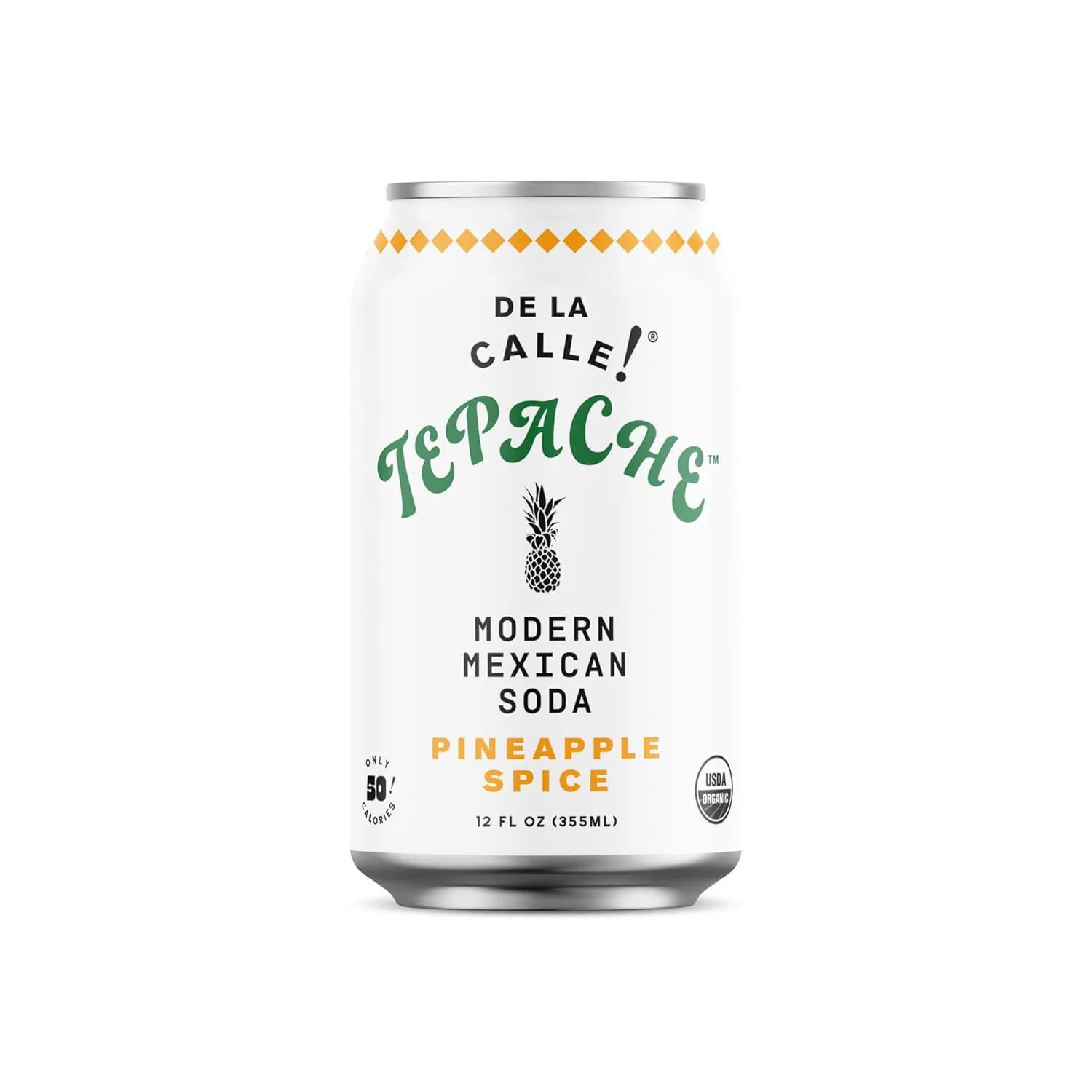 De La Calle Tepache Modern Mexican Soda, Pineapple Spice, 12oz (Pack of 12)