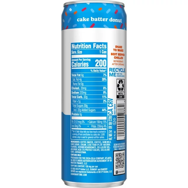 Dunkin Iced Coffee, Cake Donut Batter, 11oz (Pack of 12) - Image 2