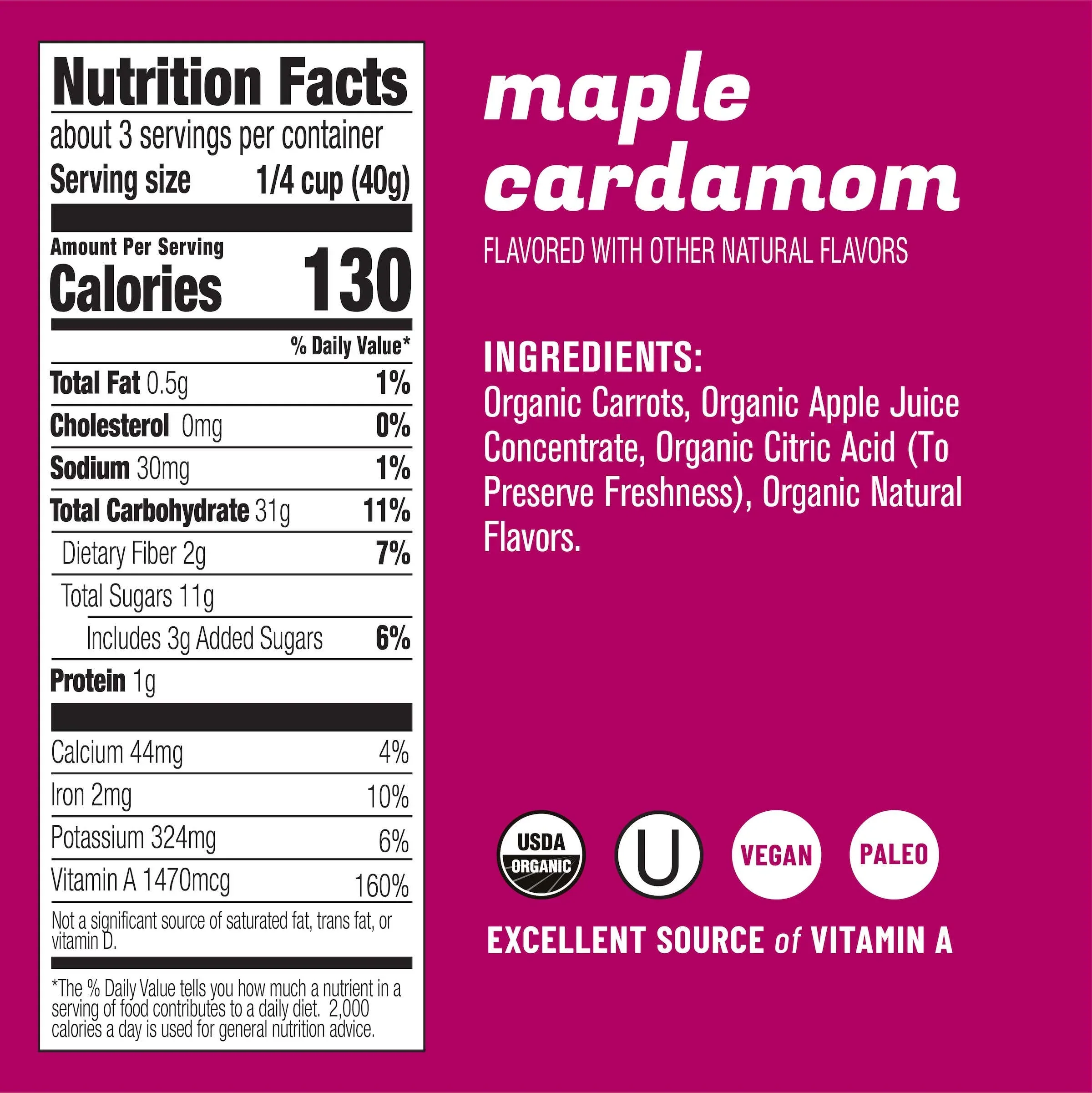 Eat the Change Organic Carrot Chews, Maple Cardamom, 4.23oz Pouches (Pack of 3) - Image 3