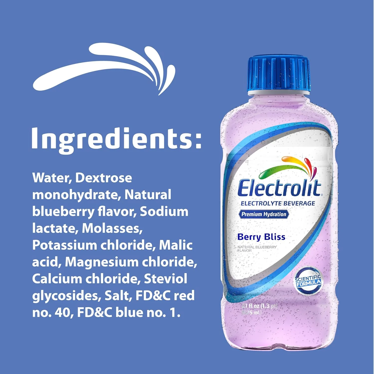 Electrolit Electrolyte Hydration Beverage, Berry Bliss, 21oz (Pack of 12) - Image 3
