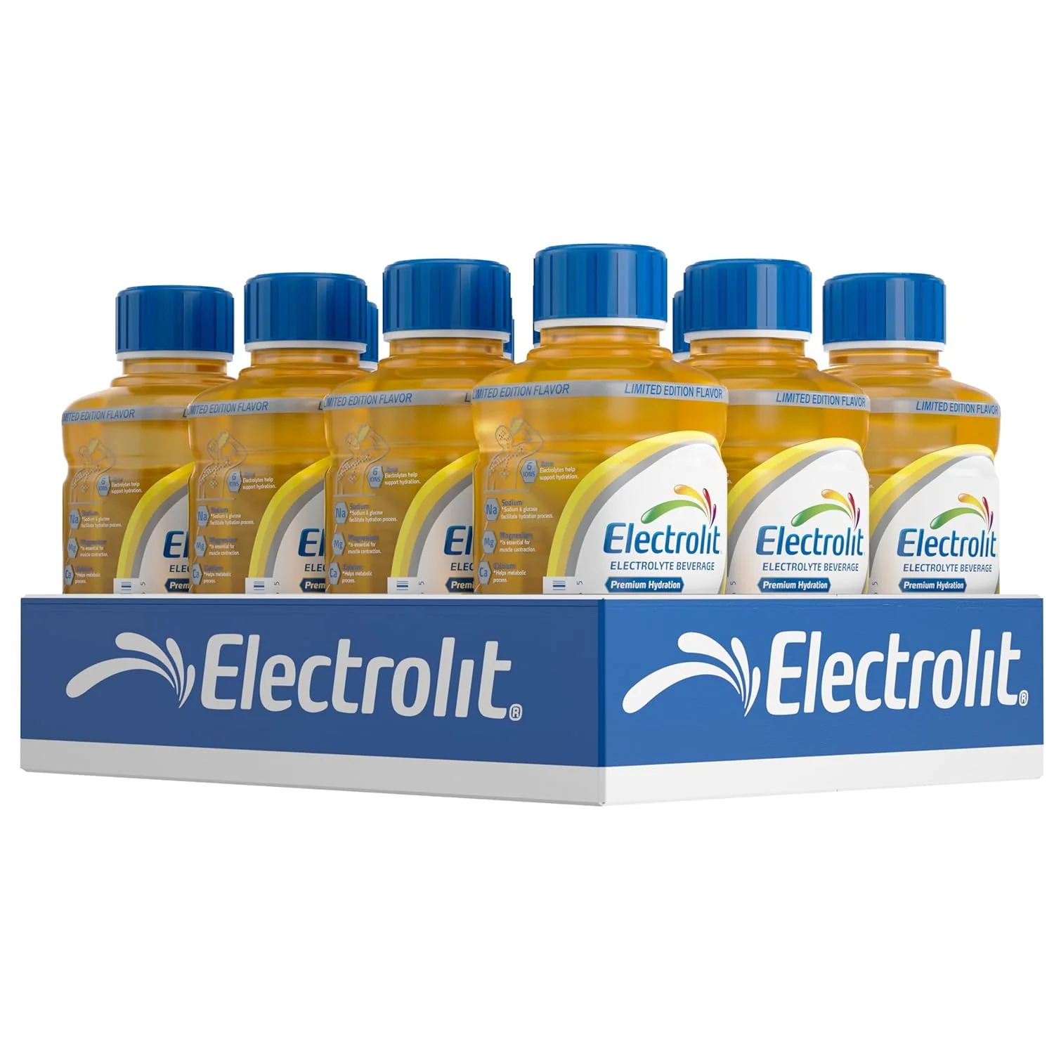 Electrolit Electrolyte Hydration Beverage, Mango, 21oz (Pack of 12)