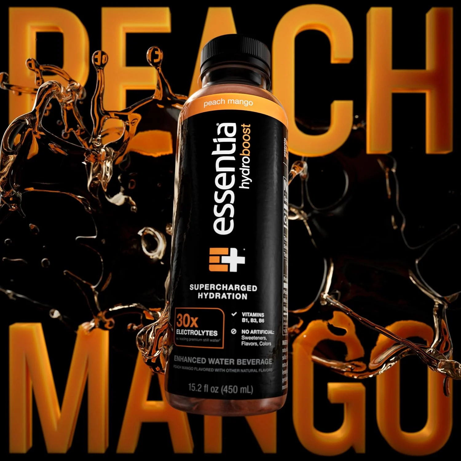 Essentia Hydroboost Enhanced Water, Peach Mango, 15.2oz (Pack of 12) - Image 4