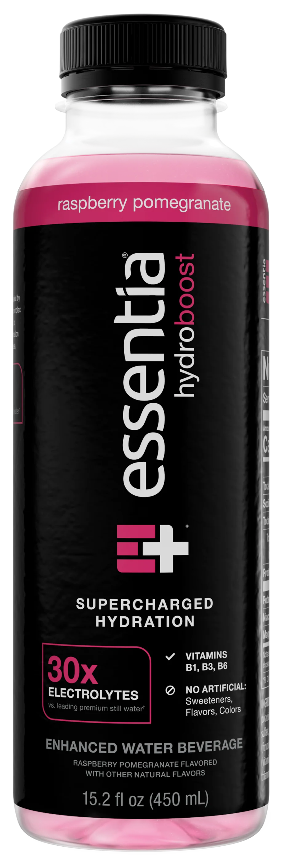 Essentia Hydroboost Enhanced Water, Raspberry Pomegranate, 15.2oz (Pack of 12) - Image 5