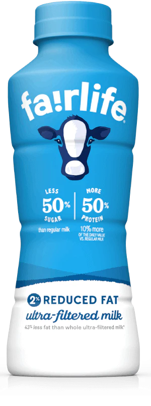 Fairlife 2% Reduced Fat, Ultra-Filtered Milk, 14oz (Pack of 12)