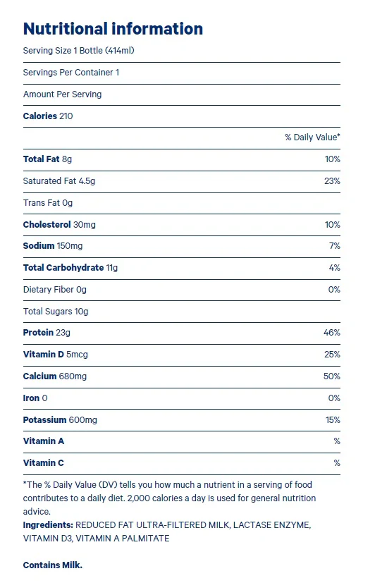 Fairlife 2% Reduced Fat, Ultra-Filtered Milk, 14oz (Pack of 12) - Image 2