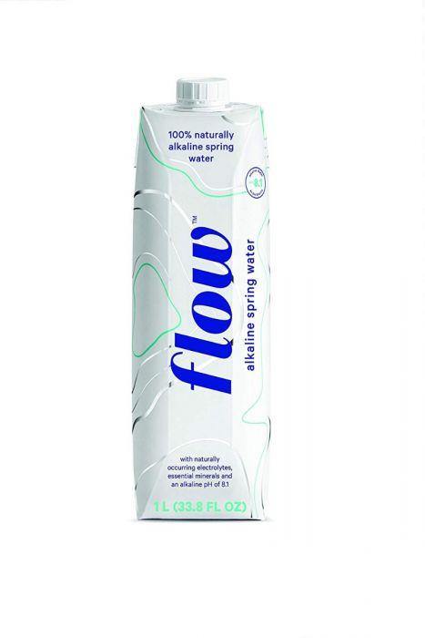 Flow Alkaline Spring Water in eco-Friendly 1 Liter Packaging - Pack of 6