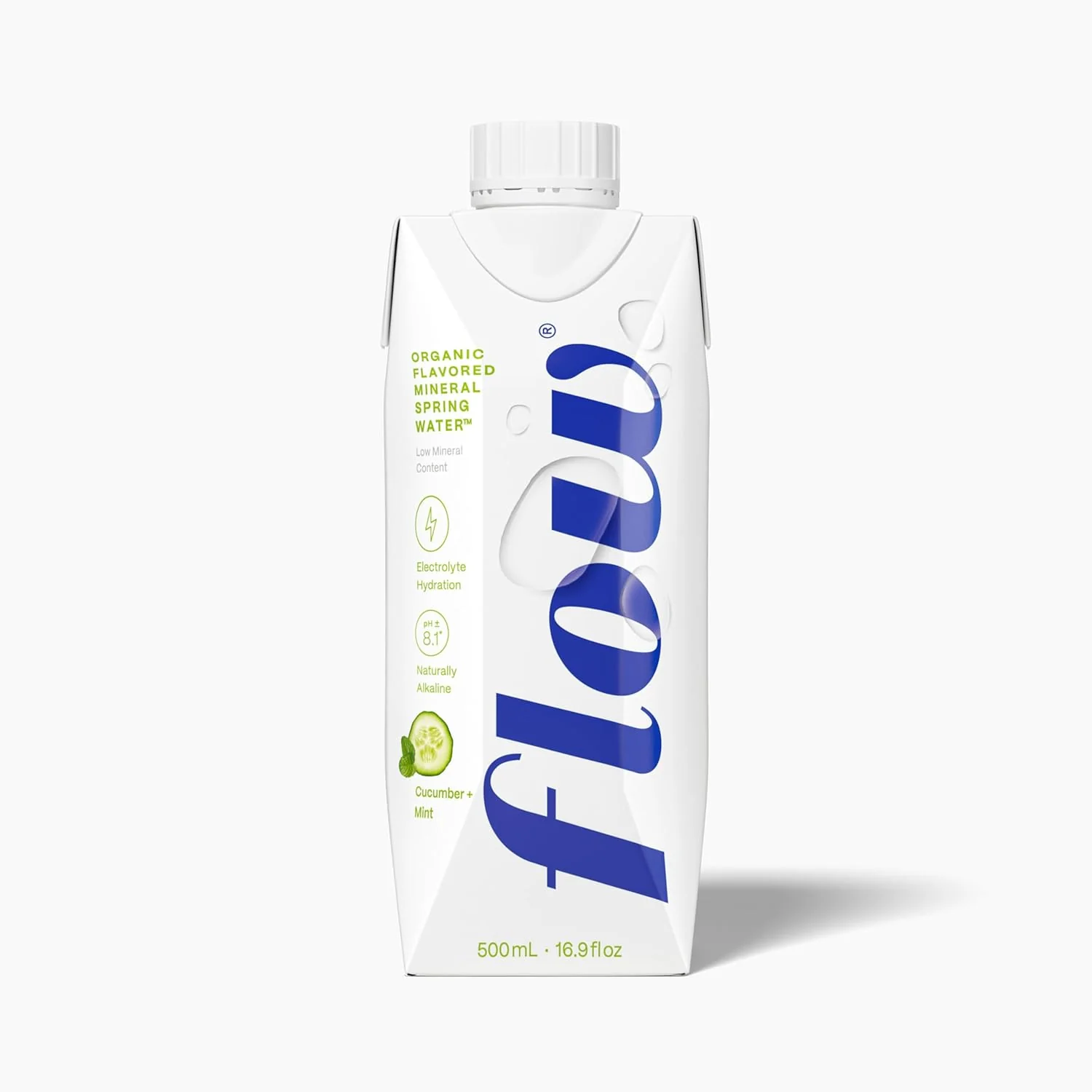 Flow Alkaline Spring Water, Cucumber and Mint, 16.9oz (Pack of 12) - Image 3