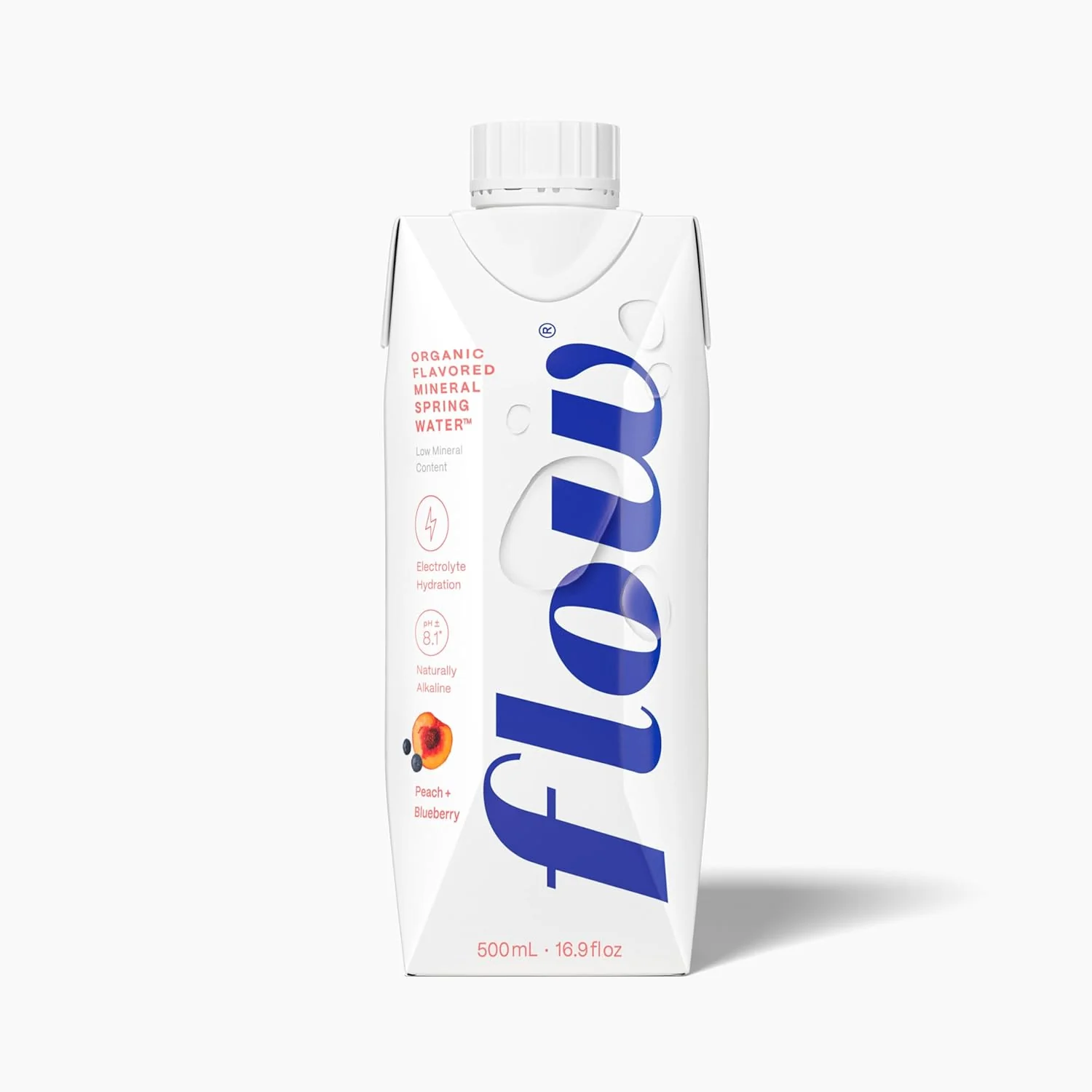 Flow Alkaline Spring Water, Peach and Blueberry, 16.9oz (Pack of 12) - Image 3