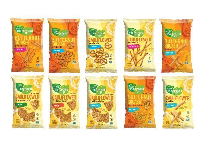 From the Ground Up Cauliflower and Butternut Squash Pretzel, Stalks, Tortilla Chips 4oz, Mix & Match Custom Pack of 10
