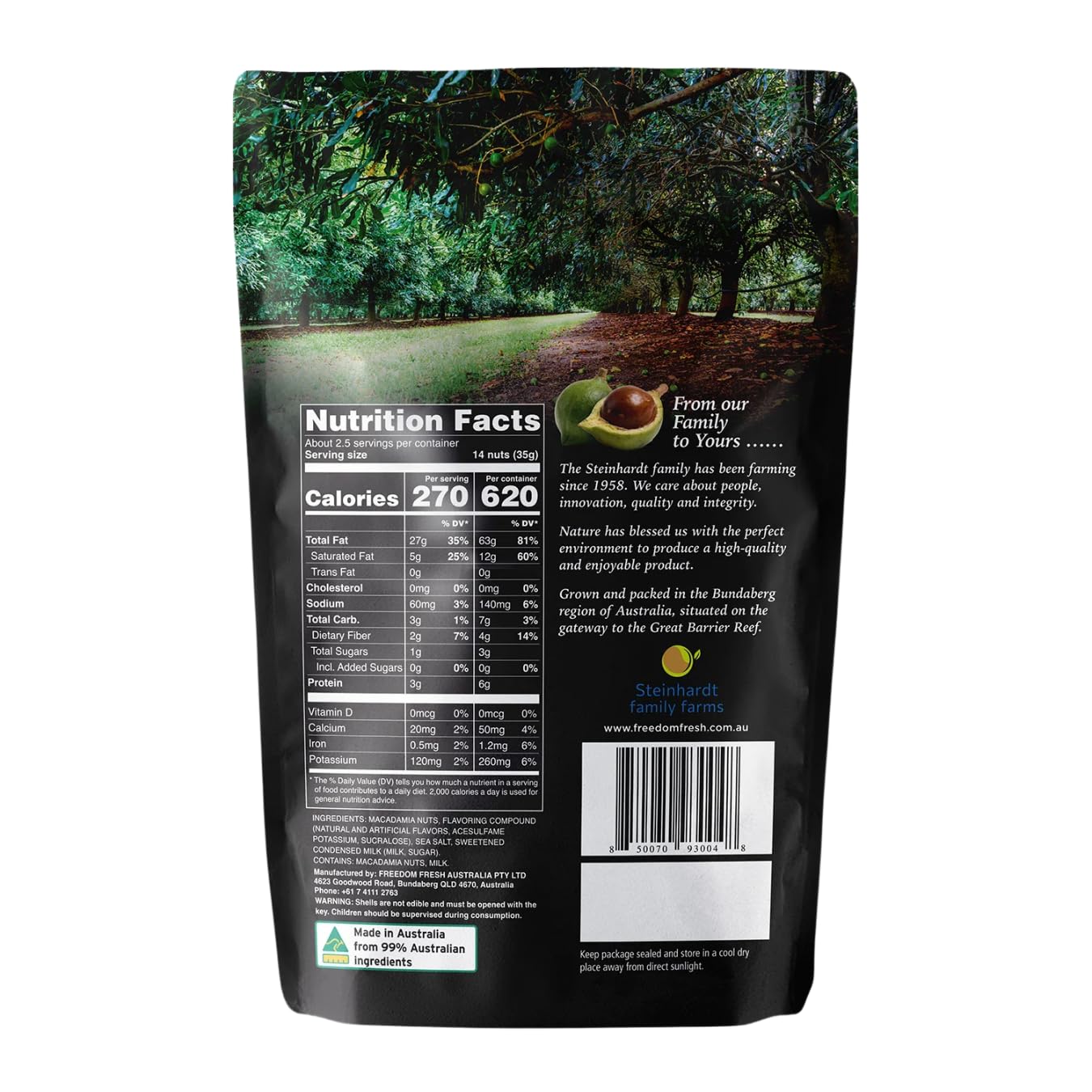 Golden Crunch Australian Macadamia Nuts, Coconut Pandan, 7.9oz - Multi-Pack - Image 2