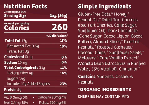 Goody's Gluten Free Granola, Chocolate Cherry, 4oz - Multi-Pack - Image 2