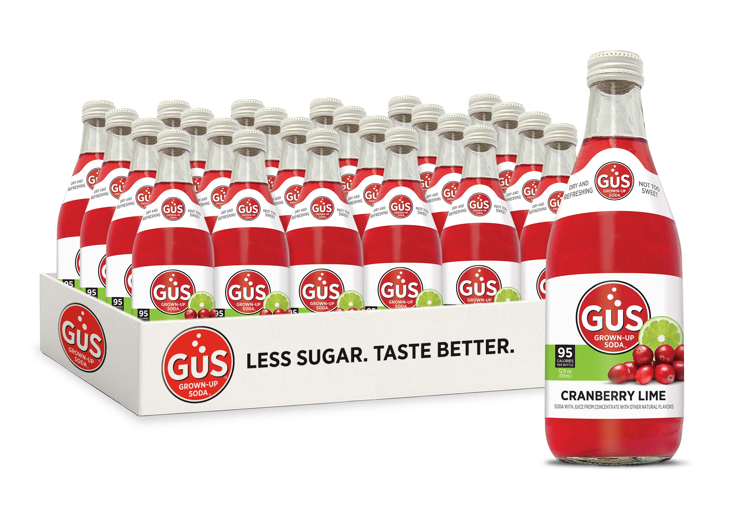 GuS Soda Cranberry Lime 12 Oz - Multi Pack - Image 3