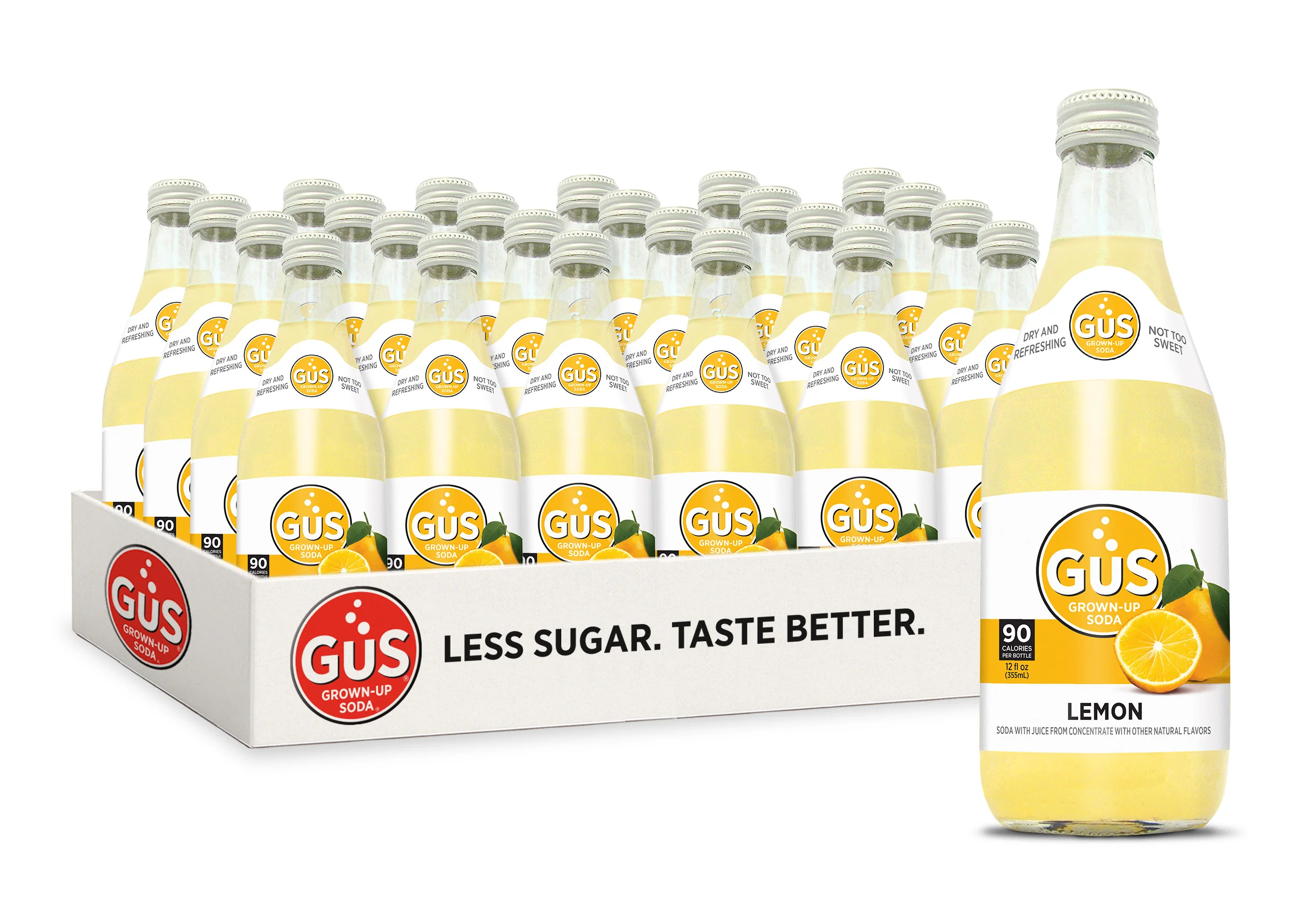 GuS Soda Lemon 12 oz - Multi Pack - Image 3