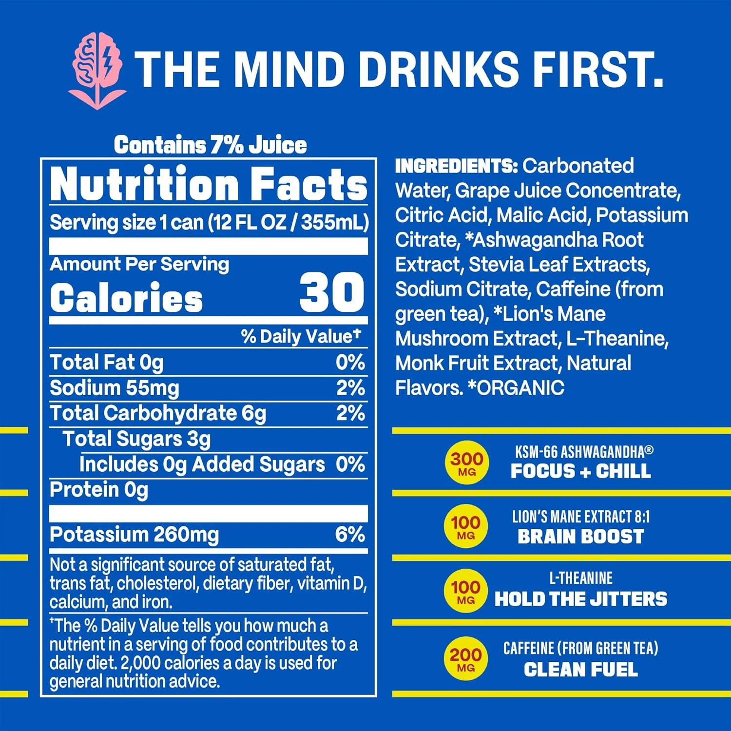 GYM WEED Athletic Focus Drink, Tropical Punch, 12oz (Pack of 12) - Image 2
