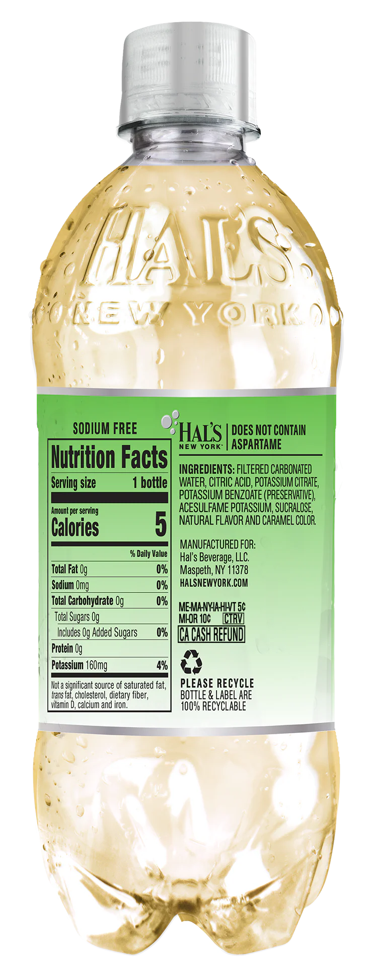 Hal's New York Diet Ginger Ale 20 Oz (24 Pack) - Image 3