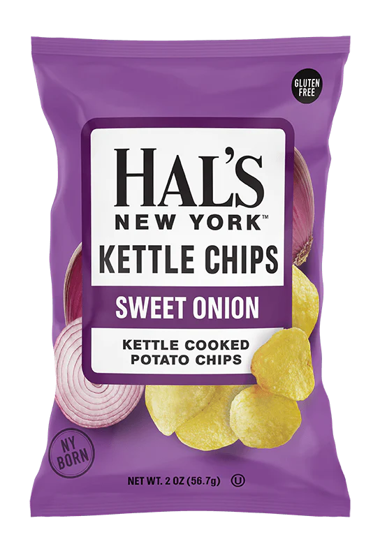 Hal's New York Potato Chips 2oz SWEET ONION
