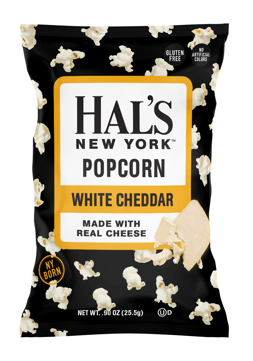 Hal's New York WHITE CHEDDAR POPCORN 0.90oz